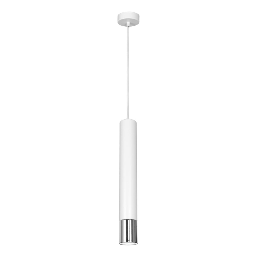 Підвісна люстра NEST 1xGU10/8W/230V білий/глянцевий хром