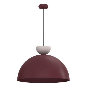 Підвісна люстра NEVIS 1xE27/15W/230V діам. 50 см бордова