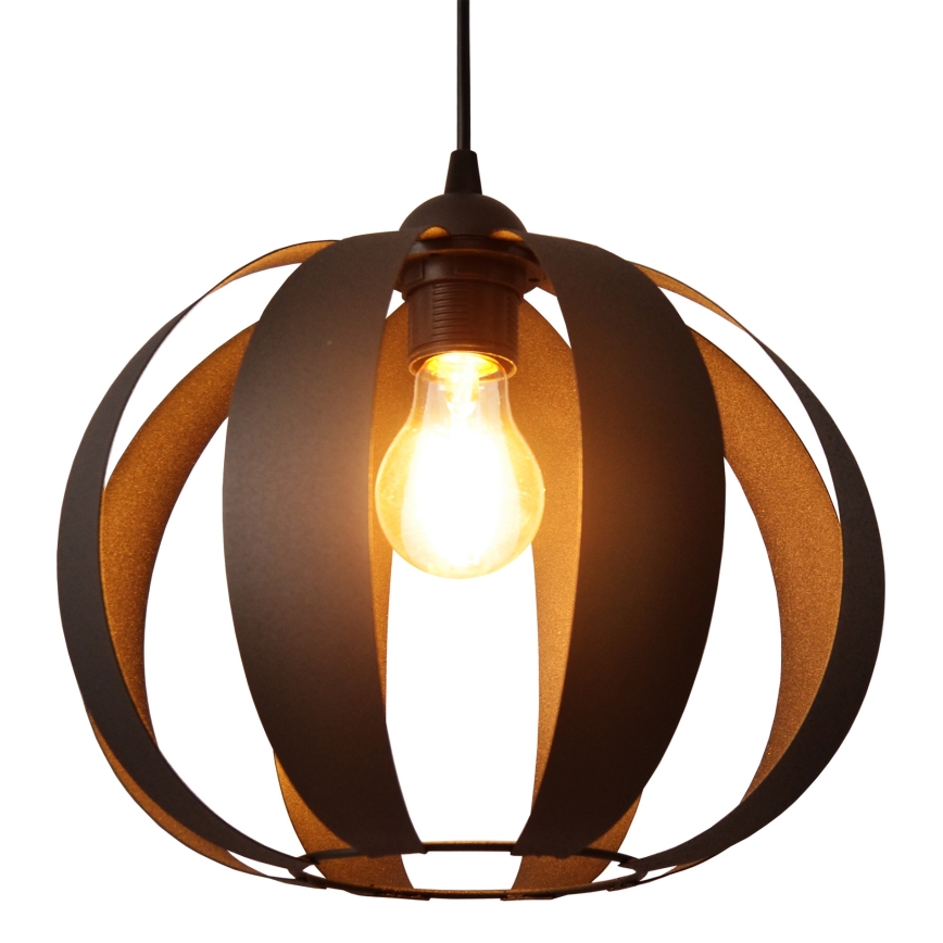 Підвісна люстра NEWTON 1xE27/15W/230V чорний