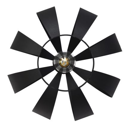 Підвісна люстра NEWTON 1xE27/15W/230V чорний