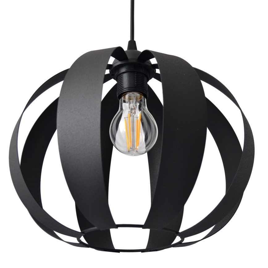 Підвісна люстра NEWTON 1xE27/15W/230V чорний