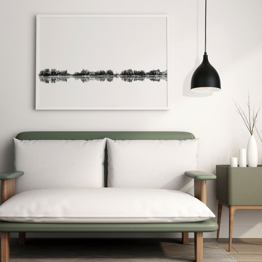 Підвісна люстра NOAK 1xE27/15W/230V чорний