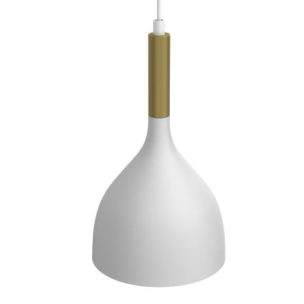 Підвісна люстра NOAK 2xE27/15W/230V білий/золотий
