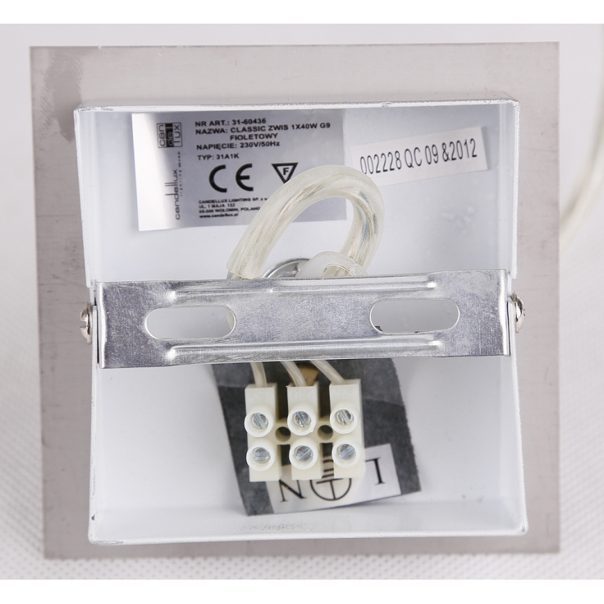 Підвісна люстра ODEN 1xG9/40W/230V ø 12 см