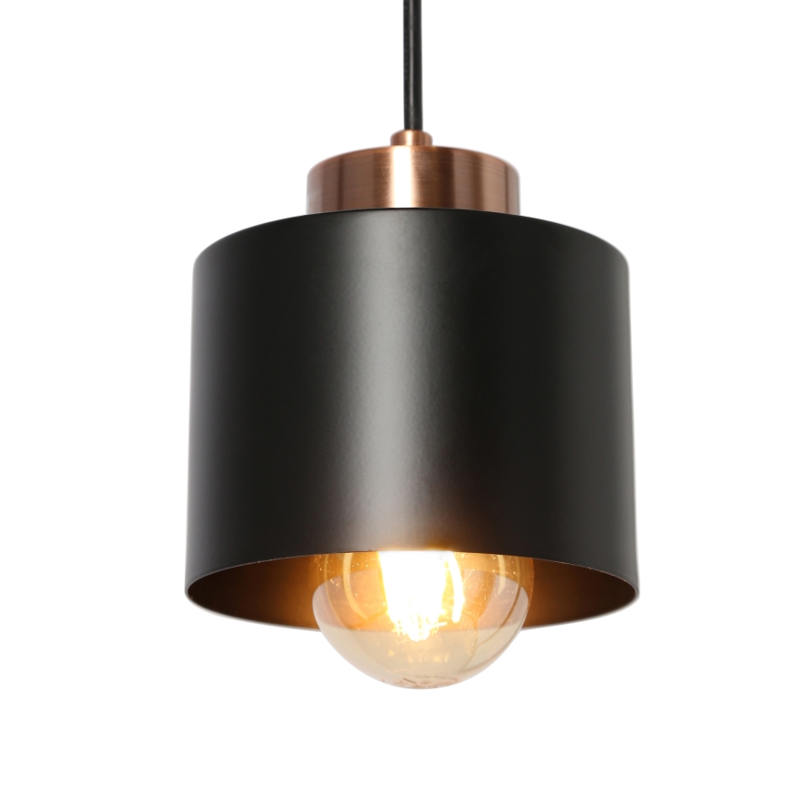 Підвісна люстра OLENA 1xE27/60W/230V чорний