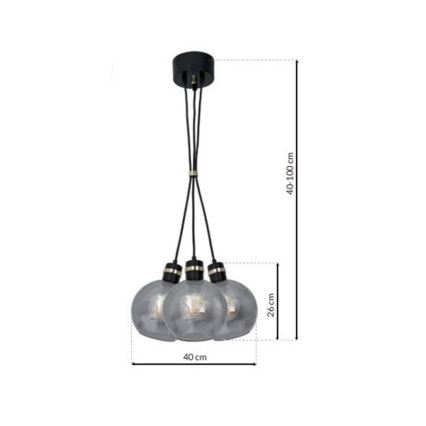 Підвісна люстра OMEGA 3xE27/60W/230V