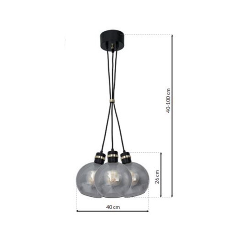 Підвісна люстра OMEGA 3xE27/60W/230V