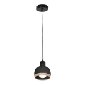 Підвісна люстра OVAL 1xE27/60W/230V чорний