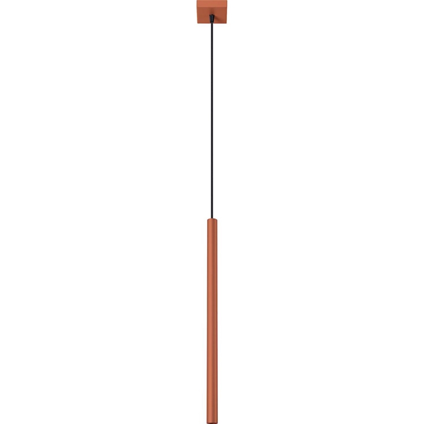 Підвісна люстра PASTELO 1xG9/8W/230V червоний