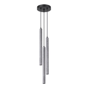 Підвісна люстра PASTELO 3xG9/8W/230V бетон