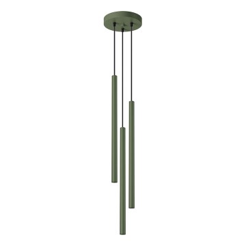 Підвісна люстра PASTELO 3xG9/8W/230V зелений