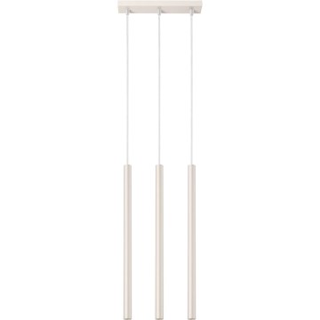 Підвісна люстра PASTELO 3xG9/8W/230V кремовий