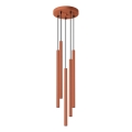 Підвісна люстра PASTELO 5xG9/8W/230V червоний