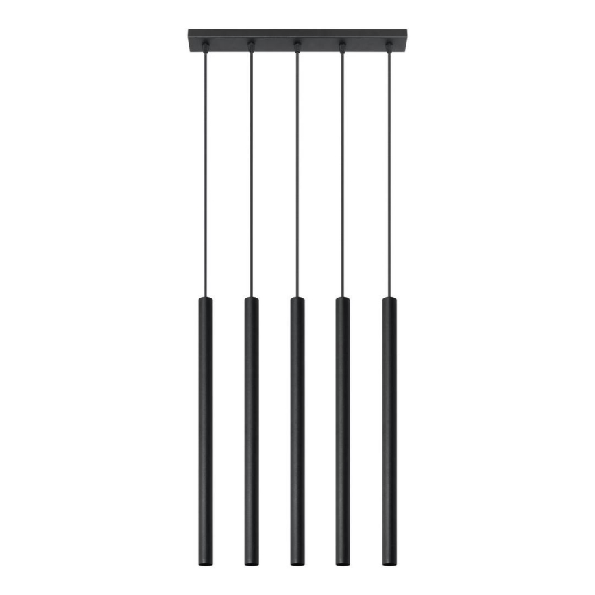 Підвісна люстра PASTELO 5xG9/8W/230V чорний