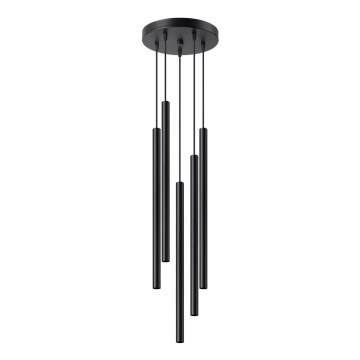 Підвісна люстра PASTELO 5xG9/8W/230V чорний