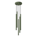 Підвісна люстра PASTELO 5xG9/8W/230V зелений