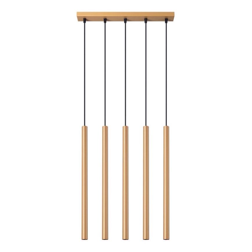 Підвісна люстра PASTELO 5xG9/8W/230V золотий