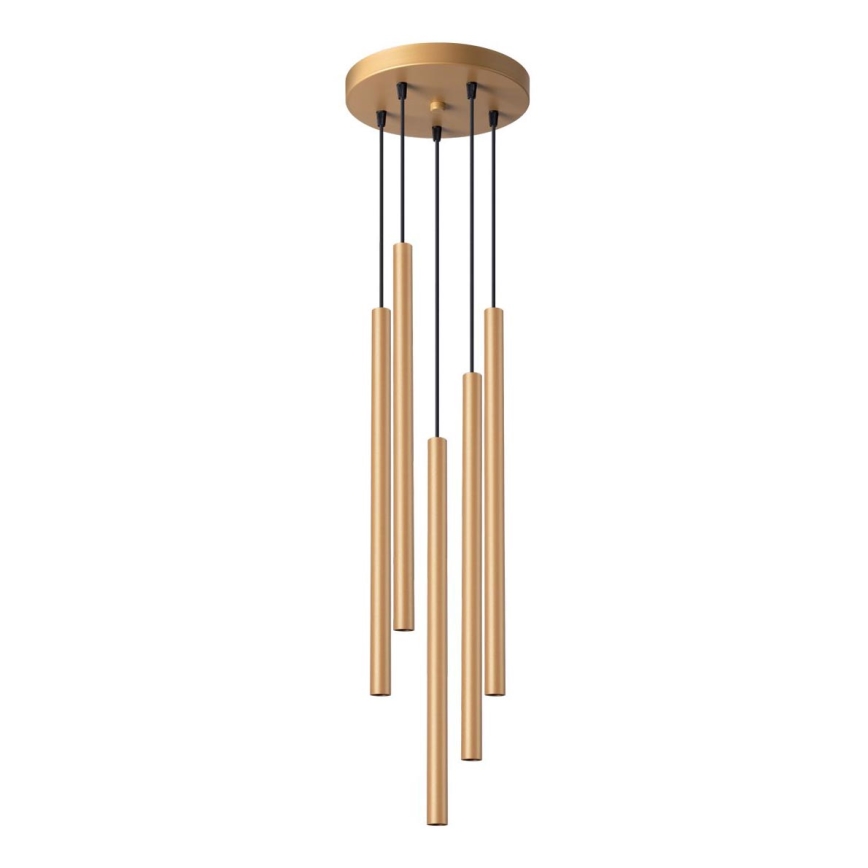 Підвісна люстра PASTELO 5xG9/8W/230V золотий