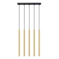 Підвісна люстра PASTELO 5xG9/8W/230V золотий