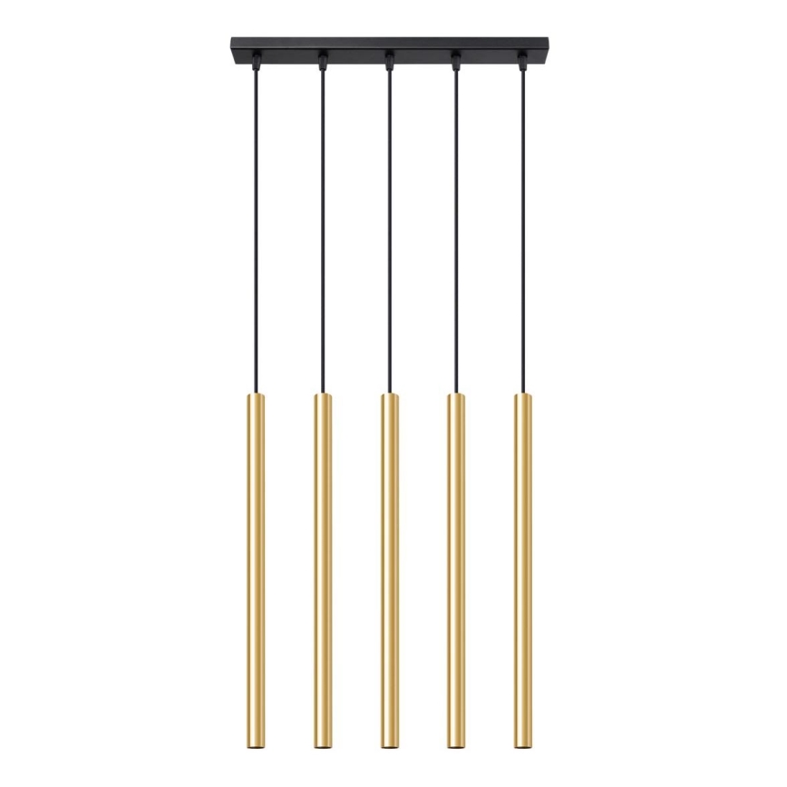 Підвісна люстра PASTELO 5xG9/8W/230V золотий
