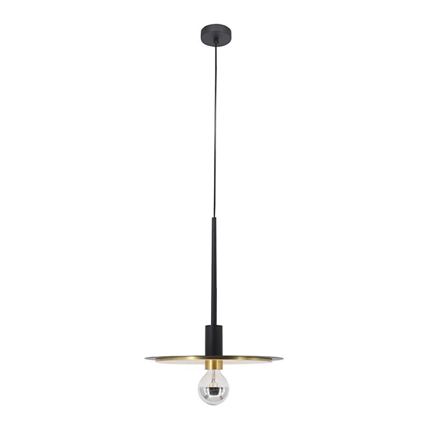 Підвісна люстра PENY 1xE27/11W/230V чорний/золотий