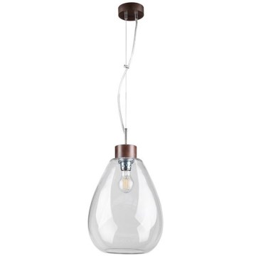 Підвісна люстра PIRO 1xE27/60W/230V бук