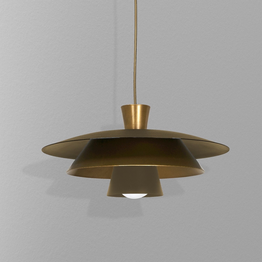 Підвісна люстра PLATO 1xE27/15W/230V латунь/золотий