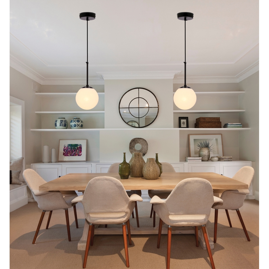 Підвісна люстра POMPEI 1xE27/40W/230V чорний