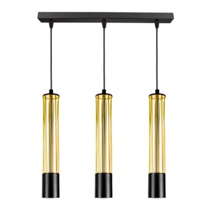 Підвісна люстра PRESCOT 3xGU10/40W/230V золотий