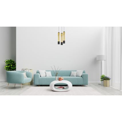 Підвісна люстра PRESCOT 3xGU10/40W/230V золотий