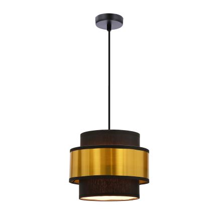 Підвісна люстра PRESTIGE 1xE27/40W/230V золотий/чорний