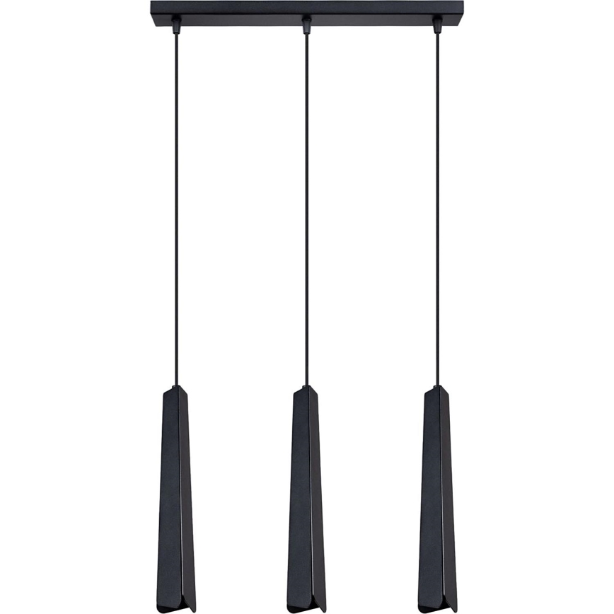 Підвісна люстра PRYSM 3xG9/8W/230V чорний