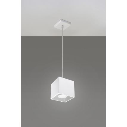 Підвісна люстра QUAD 1 1xGU10/40W/230V білий