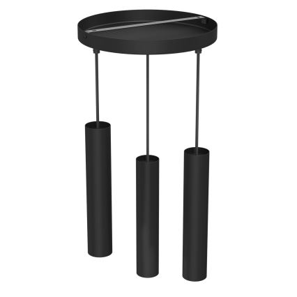 Підвісна люстра RAITO 3xGU10/8W/230V чорний