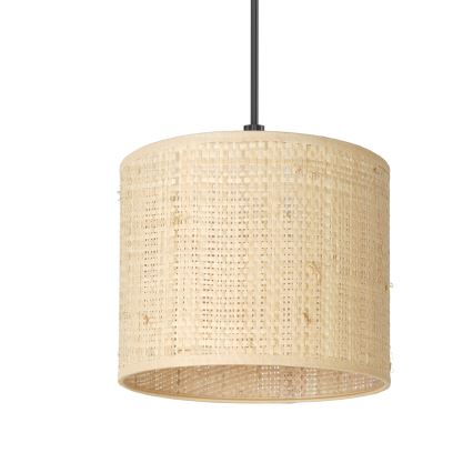 Підвісна люстра RATTAN 1xE27/60W/230V діаметр 18 см ротанґ