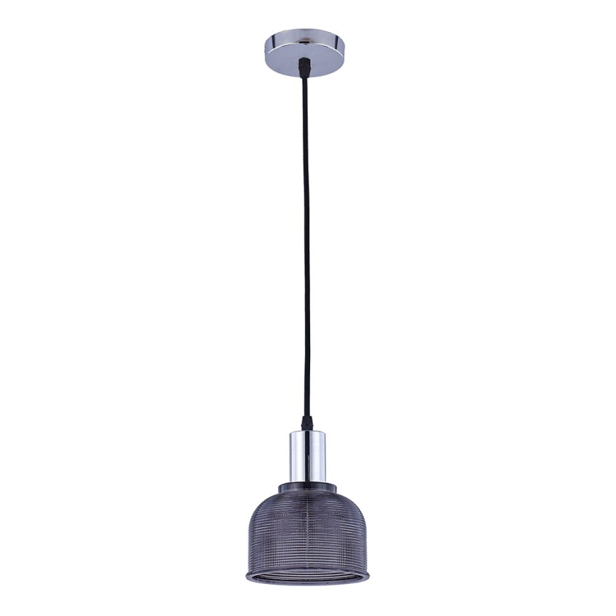 Підвісна люстра REFLECT 1xE27/15W/230V сірий/глянцевий хром