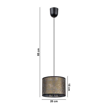 Підвісна люстра REZO 1xE27/60W/230V золотий