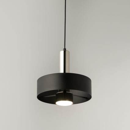 Підвісна люстра RIF LUX 1xGX53/12W/230V діаметр 25 см чорний/глянцевий хром