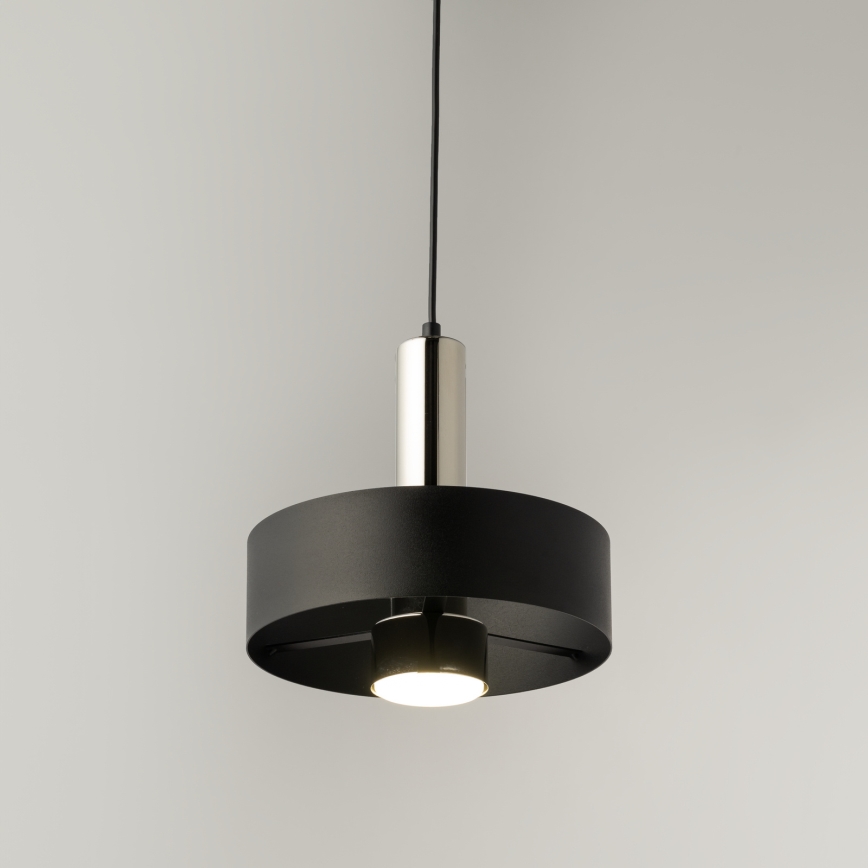 Підвісна люстра RIF LUX 1xGX53/12W/230V діаметр 25 см чорний/глянцевий хром