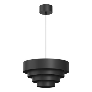 Підвісна люстра RINGS 1xE27/15W/230V чорний