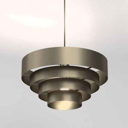Підвісна люстра RINGS 1xE27/15W/230V латунь