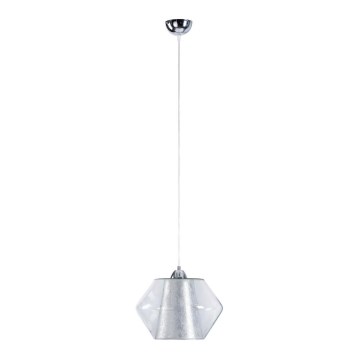 Підвісна люстра RODOES 1xE27/60W/230V срібний