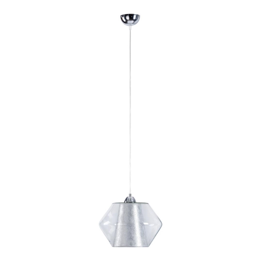 Підвісна люстра RODOES 1xE27/60W/230V срібний