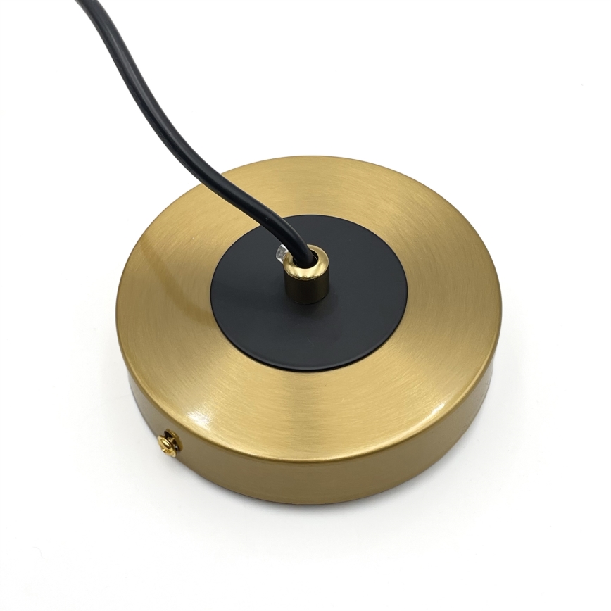 Підвісна люстра ROLLO 3xE14/5W/230V золотий/димчастий бежевий