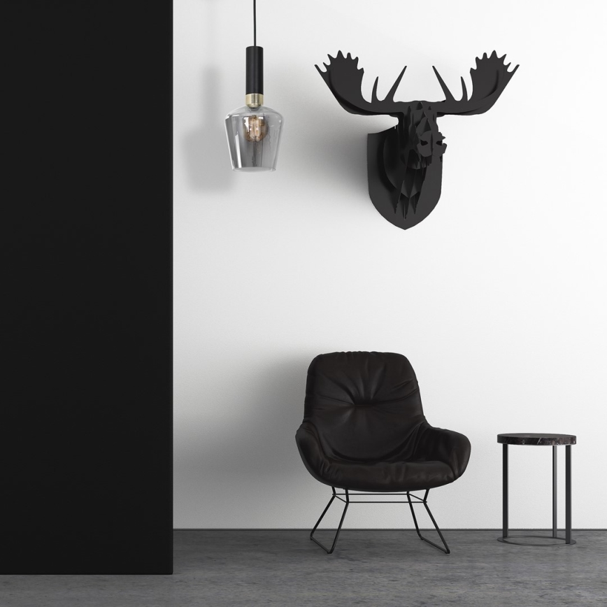 Підвісна люстра ROMA BLACK 1xE27/60W/230V