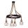 Підвісна люстра ROPE ALEGRA 4xE27/10W/230V