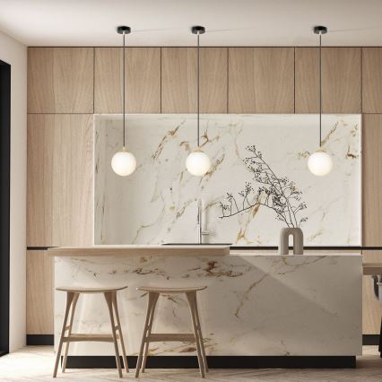 Підвісна люстра ROYAL 1xE14/10W/230V діаметр 14 см чорний