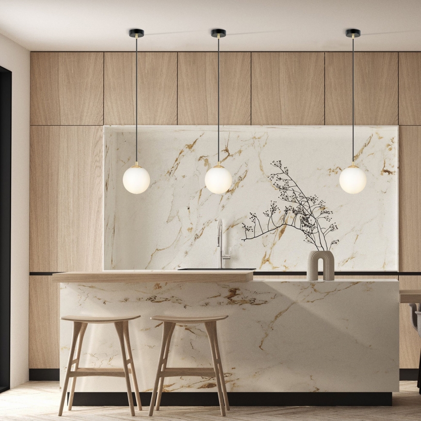 Підвісна люстра ROYAL 1xE14/10W/230V діаметр 14 см чорний