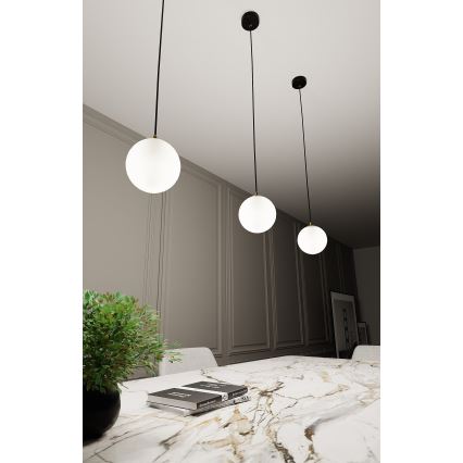 Підвісна люстра ROYAL 1xE14/10W/230V діаметр 14 см чорний