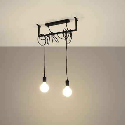 Підвісна люстра SALAMANCA 2xE27/60W/230V